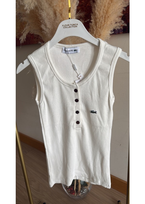 Oej.Marka Düğmeli Basic Atlet