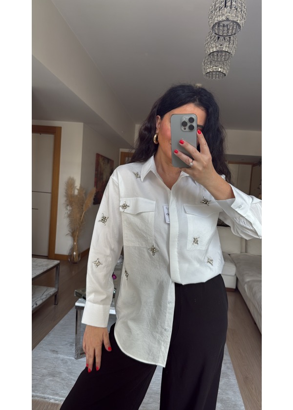 Premium Taş Detaylı Gömlek