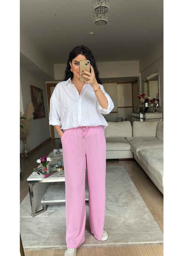 Palazzo Pantalon Pembe