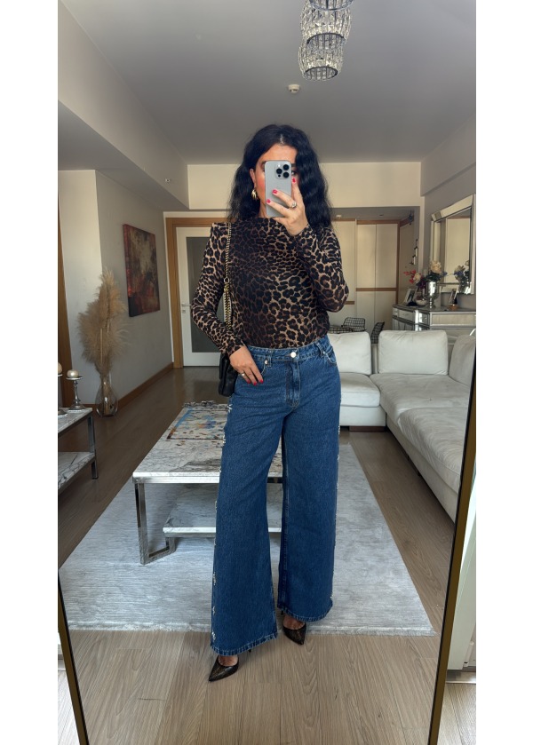 Premium Taş Detaylı Jean