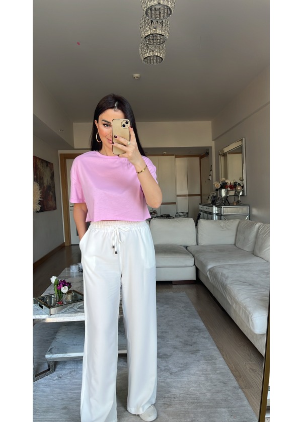Pembe Crop Tshirt