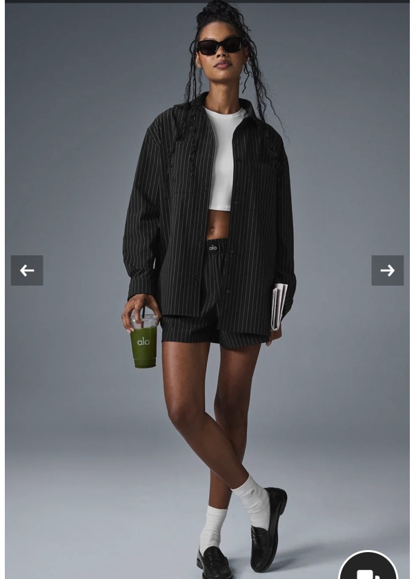 Al* Çizgili Gömlek Şort Takım