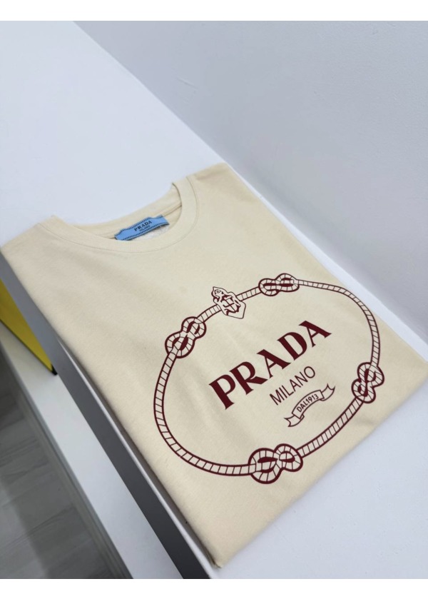 PRDA Marka Logo Detay Tshirt